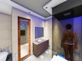 creamy-bathroom-with-light-grey-ceiling-and-light-dark-tinted-shower-enclosure